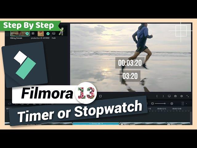 How to add Timer or Stopwatch or Timestamp on Video | Filmora Tutorial