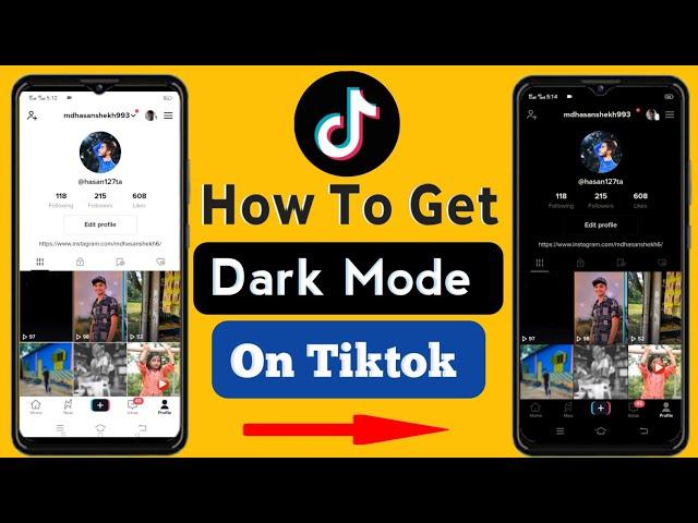 How to Get dark mode on Tiktok Android || New update 2022 || Tiktok Dark mode √