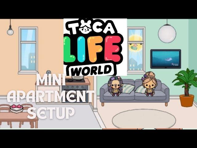 TOCA MINI APARTMENT SETUP |TOCA HOME IDEAS| TOCA LIFE WORLD| VICKY’S TOCA WORLD