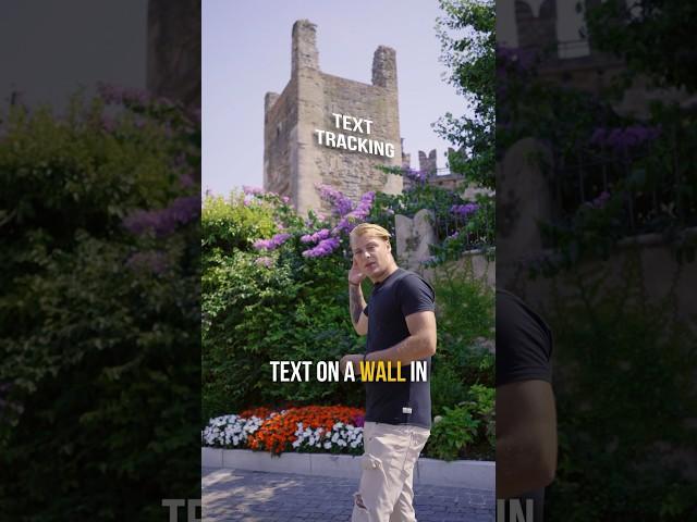 How to track text to a wall in DaVinci Resolve. #davinciresolve #texttracking #videoediting