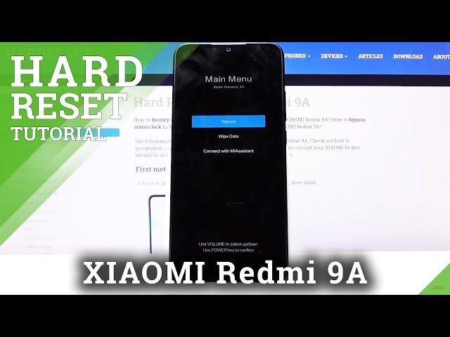 How to Hard Reset Xiaomi Redmi 9A – Bypass Screen Lock / Factory Reset