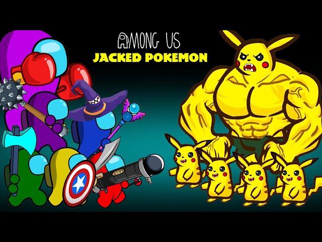 어몽어스 VS JACKED POKEMON | AMONG US ANIMATION