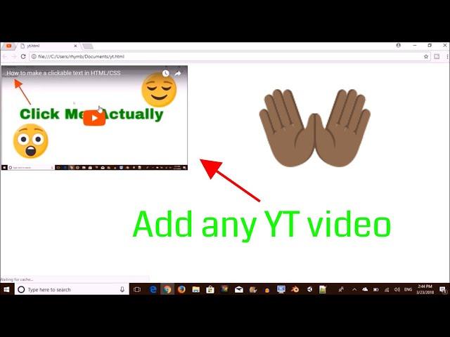 How to add a YouTube video in a HTML file