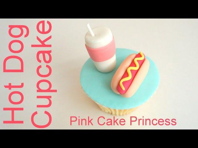 Hot Dog Cupcake how to by Pink Cake Princess