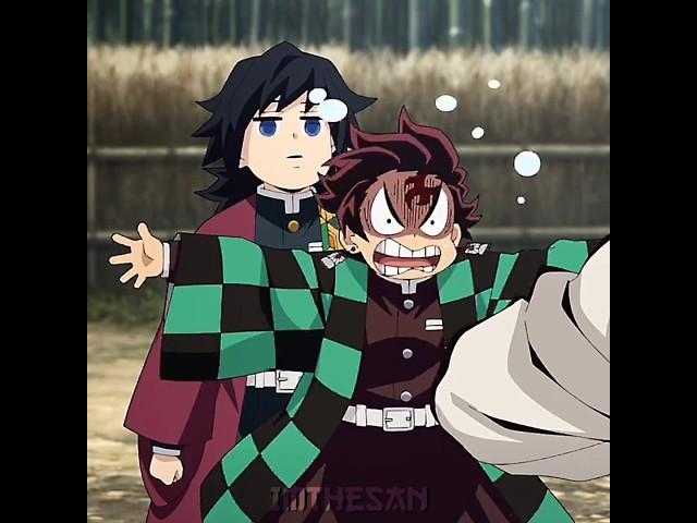 Tanjiro protecting Giyu #fyp #kny #foryou #demonslayer