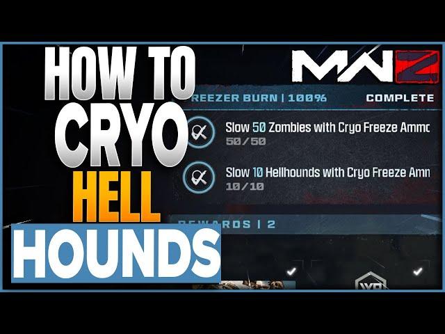 How To Slow 50 Zombies & 10 Hellhounds Cryo Call Of Duty MWZ