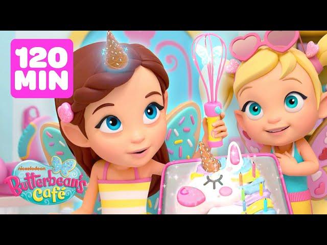 Butterbean Bakes a Unicorn Cake & MORE Magical Treats! | 2 Hour Compilation | Shimmer and Shine