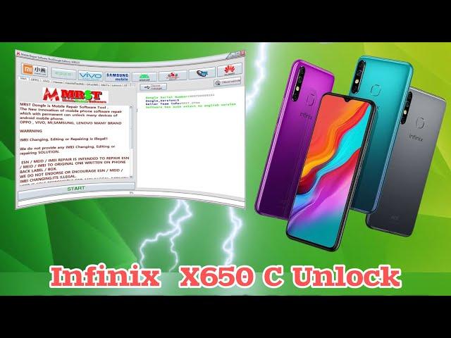 Infinix X650c Unlock and frp reset MRsT Dongle #frp #unlock