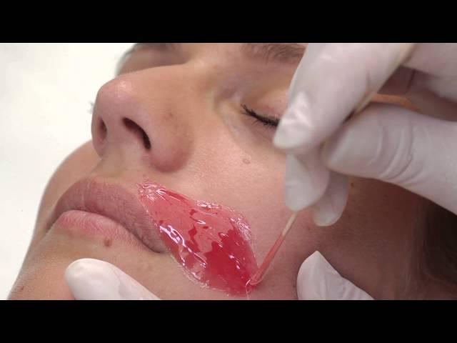 Face depilation with HOT FILM WAX "Italwax"