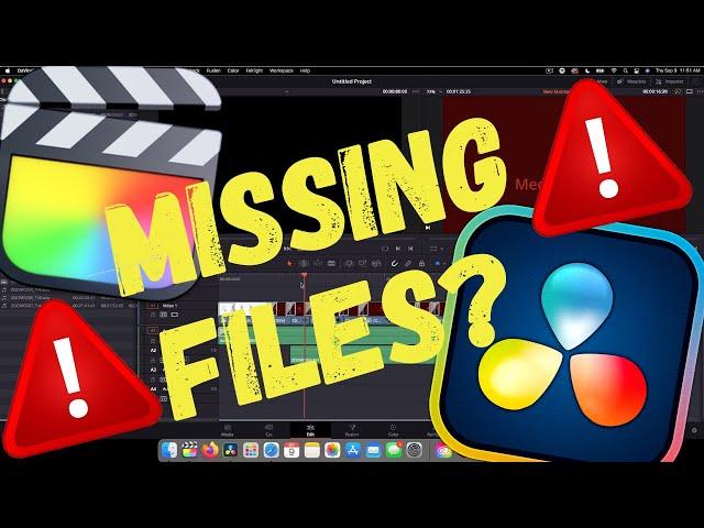 SONY FILES OFFLINE?? Here's a quick fix - FCPX to DaVinci Resolve 17