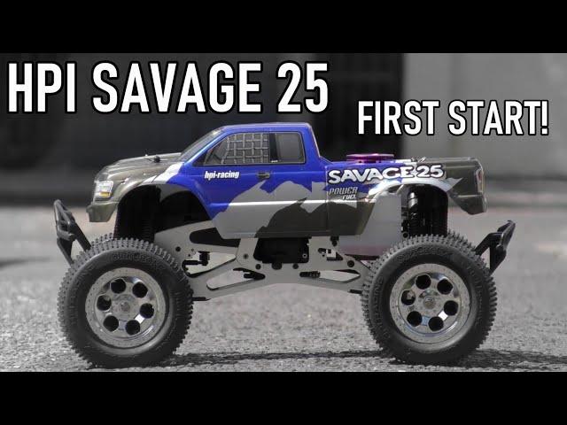 I bought a HPI SAVAGE 25! Firing Her Up