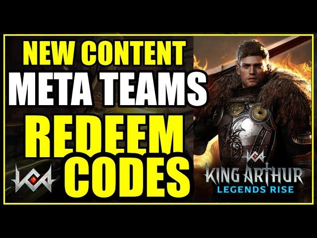 FREE stamina & summons | Big THINGS & new hero tomorrow King Arthur Legends Rise code meta teams