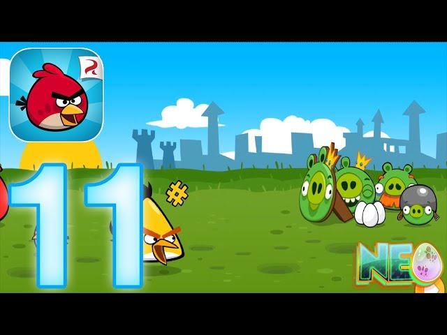 Angry Birds: Gameplay Walkthrough Part 11 - Mighty Hoax 1. 1-12 (iOS, Android)