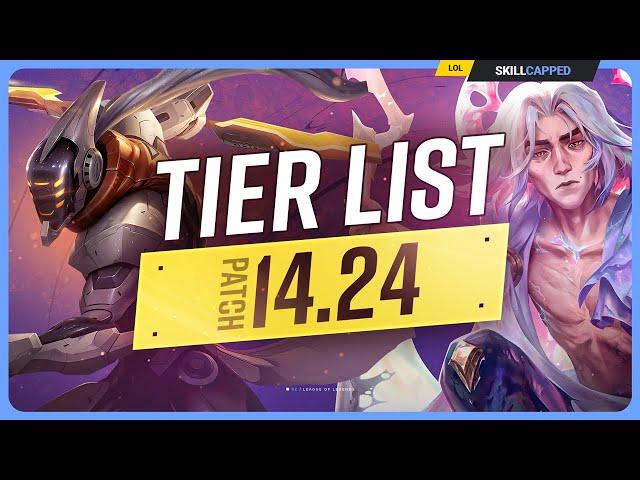 NEW TIER LIST for PATCH 14.24 - League of Legends