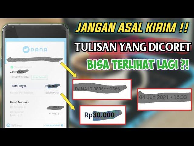 Era Digital! CARA MELIHAT TULISAN DI FOTO YANG DICORET - Molukukus Tutorial