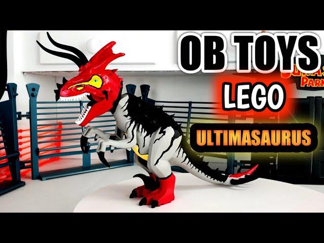 CUSTOM OB TOYS LEGO ULTIMASAURUS | LEGO T.REX | INDORAPTOR | LEGO DINOSAURS | CHAOS EFFECT DINOSAUR