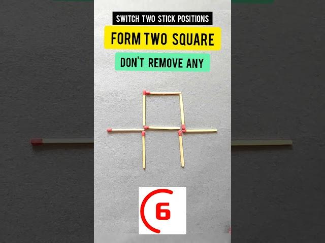 Can you solve this match stick puzzle? #shorts #tutorsd