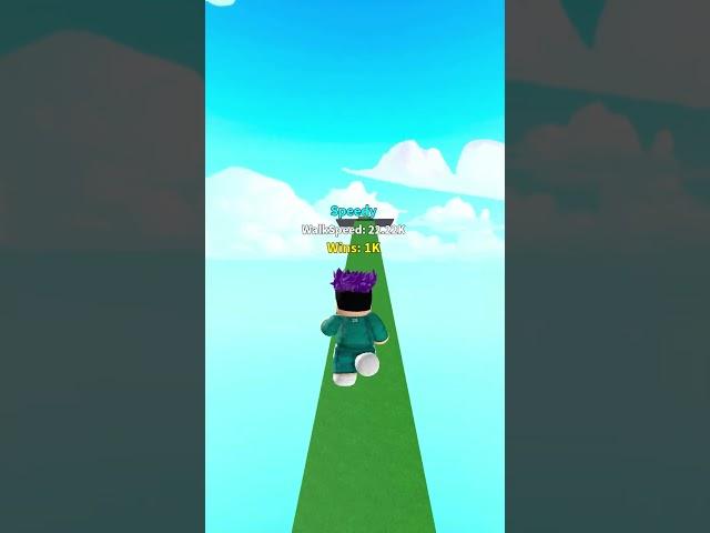 Thanos plays Every Second You Get 1+ Walkspeed #roblox #shorts