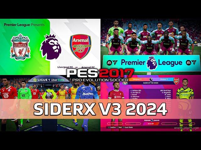 PES 2017 SiderX V3 2024 | Multiswitcher Full Update