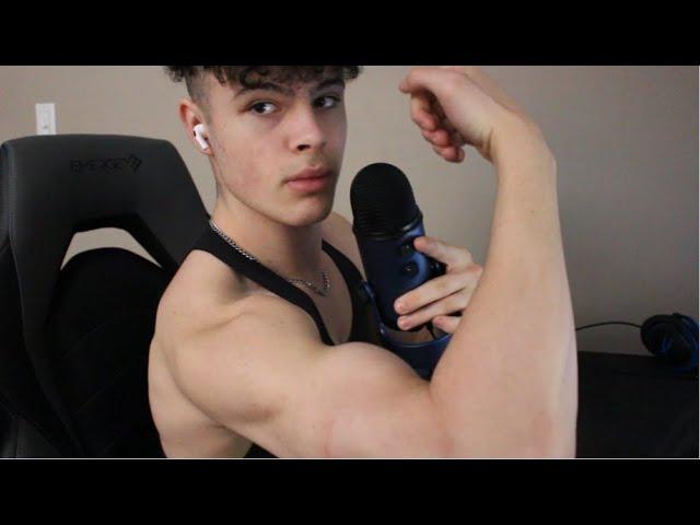 ASMR WORKOUT ROUTINE PART 2! Back and Biceps (whispered)