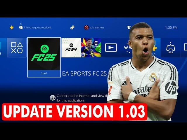 PS4 EA SPORTS FC 25 Update Version 1.03