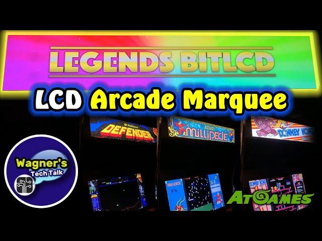 Legends BitLCD Arcade Marquee Setup and Review (AtGames 2022)