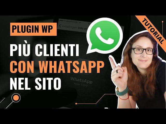 Più clienti con WHATSAPP per WORDPRESS (free tutorial) Wordpress chat