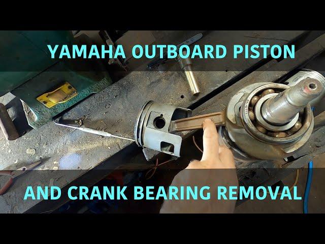 Outboard crankshaft bearing removal (Yamaha E40X)