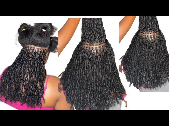 How to micro twist on natural hair using curly hair #microtwists #twist #minitwist