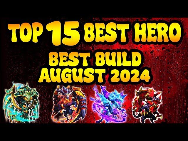 TOP 15 BEST HERO BEST BUILD | AUGUST 2024 | CASTLE CLASH