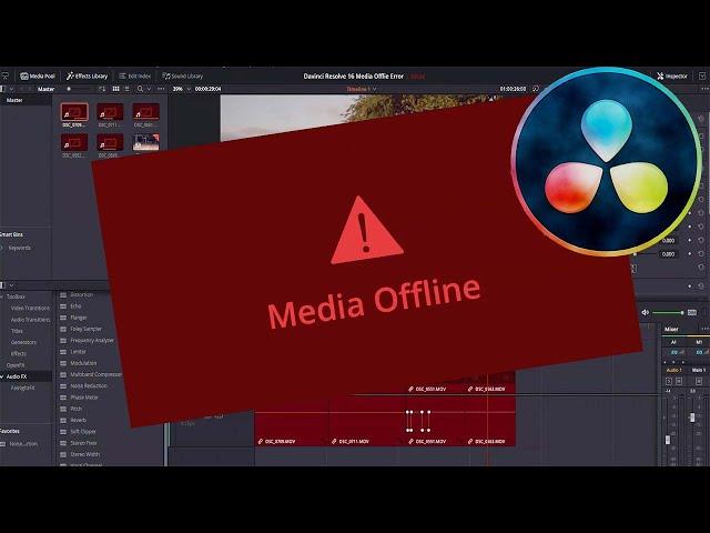 Easy Davinci Resolve 16 Media Offline Clip Re Link | Quick Fixes