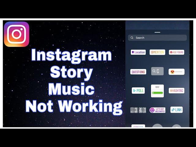 How to fix instagram story music feature not available problem | Instagram Story Music Not   Showing