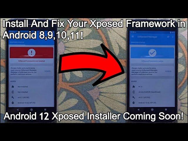 How to Quickly Install & Fix Xposed Framework In Any Android 8,9,10,11, Android 12  | 2022