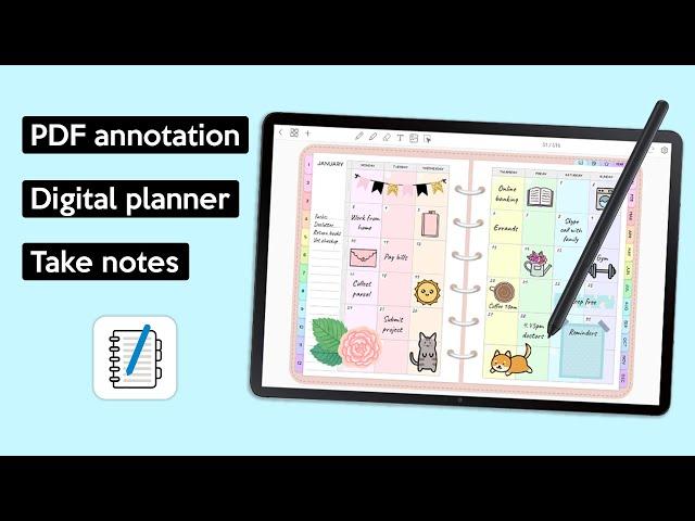 Penly app  android app | digital planner, journal & take notes