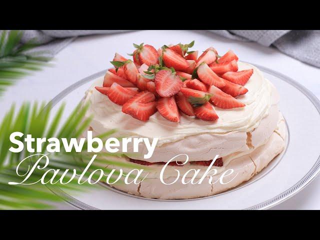 Strawberry Pavlova Cake