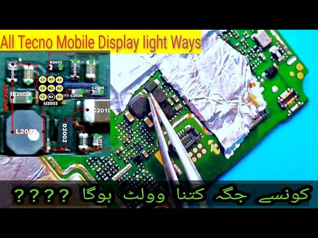 All Tecno Mobile display light ways