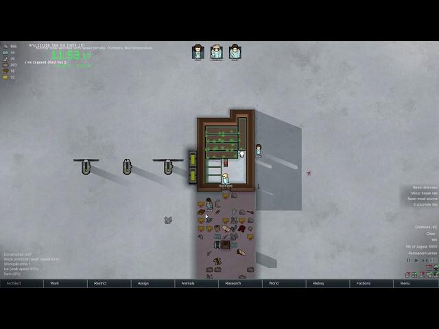 Rimworld Beta 18 | Any Escape Sea Ice Speedrun | 1h 1m 3s [1440p60]