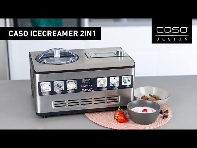 Házi gyümölcsös joghurt és csokis jégkrém! | Caso Design Icecreamer joghurt- és fagylaltkészítő