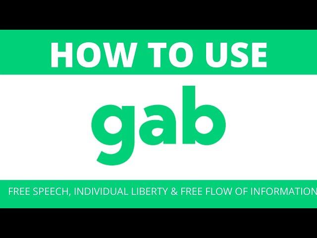 How To To Use Gab Social Media Platform 2020 Tutorial