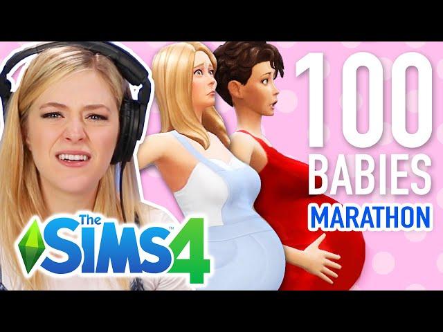 Single Girl Tries The 100 Baby Challenge Season 1 Marathon | Sims 4