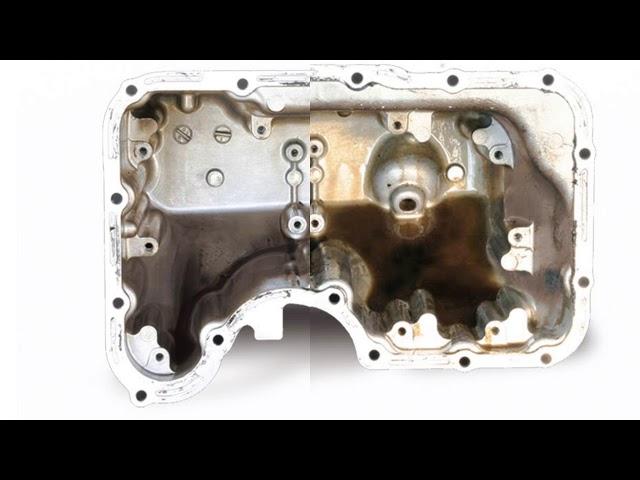 Engine Flush Before After ( Oil Pan )