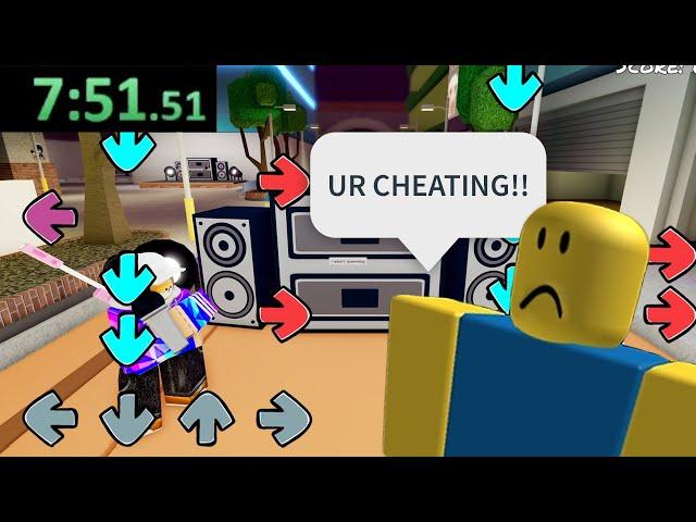 I speedrun getting called a CHEATER on Funky Friday | Friday Night Funkin' Roblox