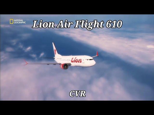 Lion Air Flight 610 CVR + Animation