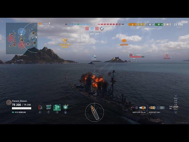 Killing BigB2ohgaming in WoWs Legends