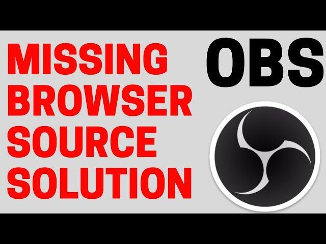 Add Streamlabs Widgets to OBS Studio with Missing Browser Source