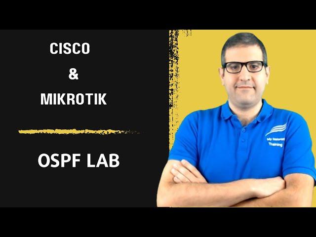 Configure OSPF routing protocol on a network using Cisco and MikroTik routers