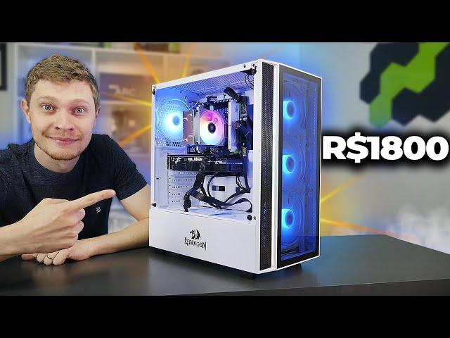 PC GAMER BARATO (R$1800) PARA RODAR TUDO, EM 2024! MONTAGEM E TESTES