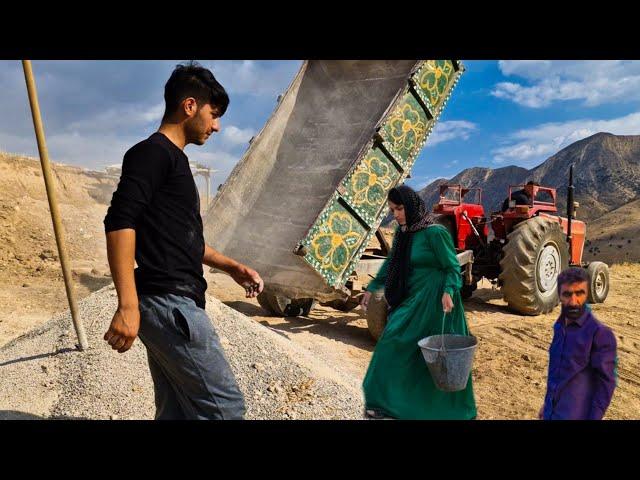 Adventure with Amir's daughter to empty the sand and build a house