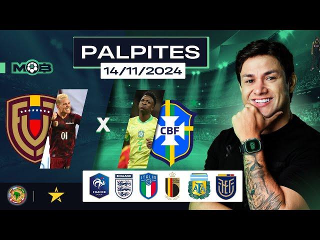 PALPITES DE FUTEBOL PARA O DIA 14 11 2024 + BILHETE PRONTO (QUINTOU NO MUNDO BET)