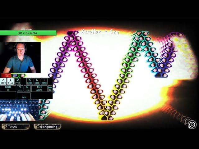 ADOFAI Xtrullor-Cry Segmented Pass (7 Checkpoints, 55 Checkpoints used)